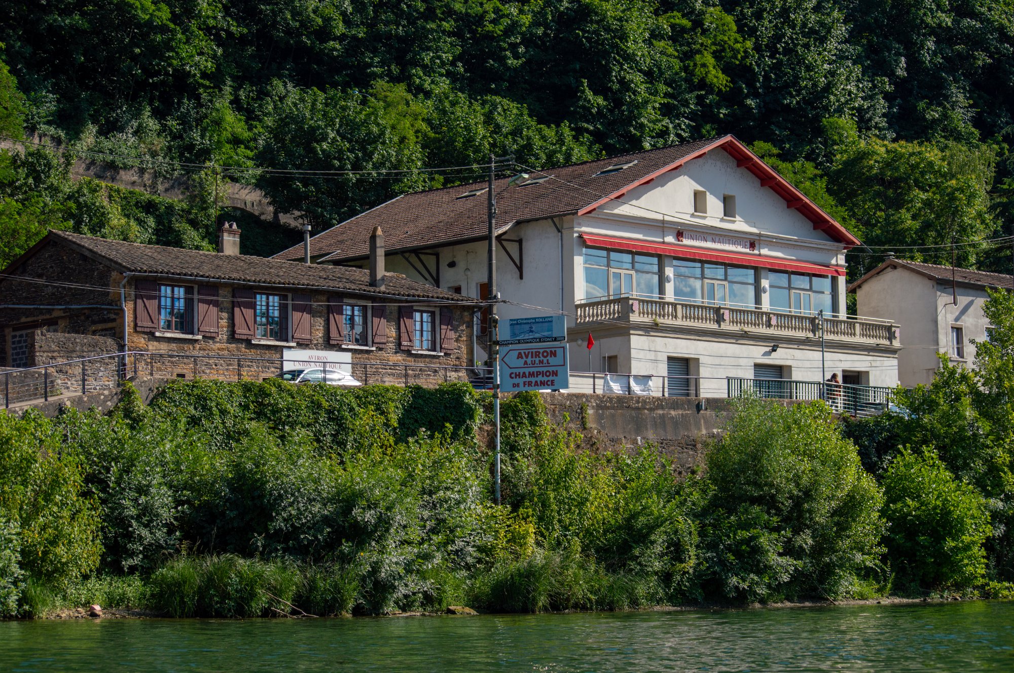 Aviron Union Nautique de Lyon — bord de Saône